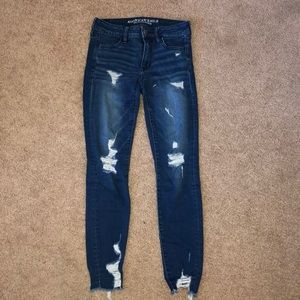 Ripped American Eagle Jeggins
